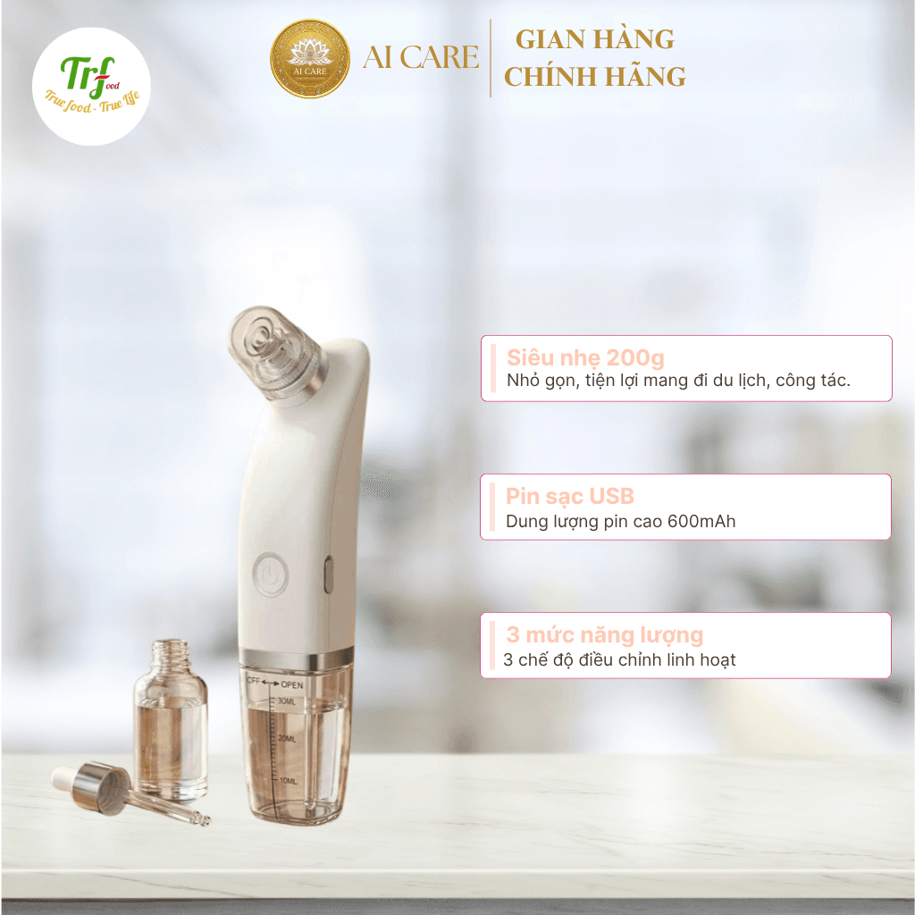Máy Hút Mụn Bong Bóng Siêu Vi 4 Trong 1 (Model: HU-2021)