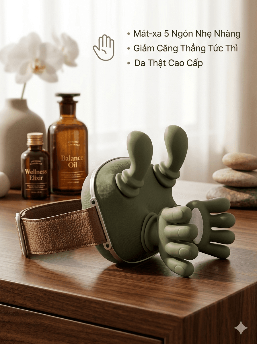 Máy Massage Cổ Vai Gáy Thế Hệ Mới (Phiên bản Green Luxury)